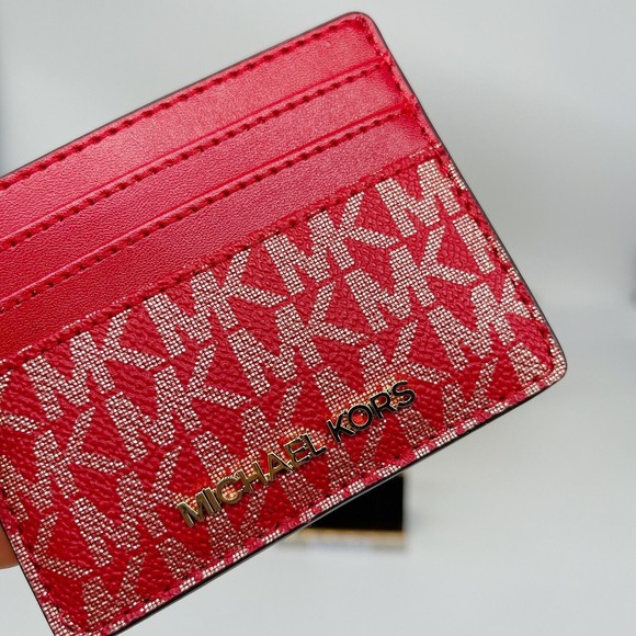 Bundle Michael Kors Red Giftable Boxed Xbody Xmas Gift Bag Wallet Set NWT $616 - Picture 5 of 10
